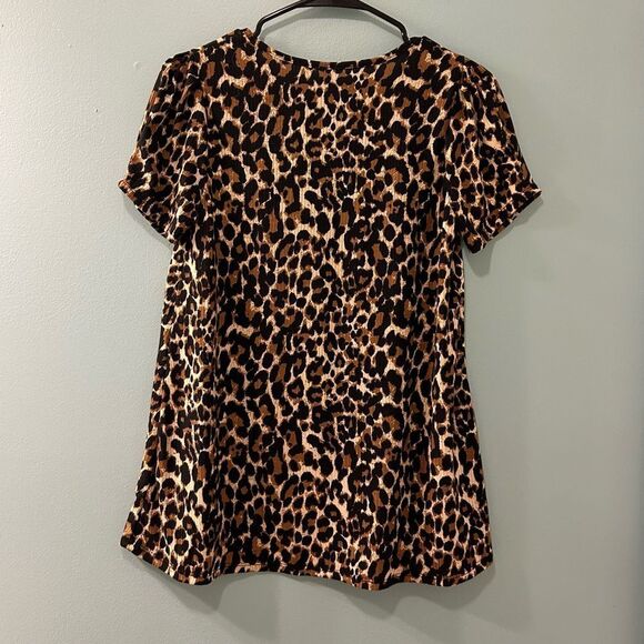 NWOT … LIME N CHILI “Size: S”Leopard Print Blouse - Picture 2 of 4
